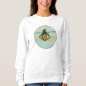 Goldfisch mit einer Haiflossen Sweatshirt (Vorderseite)