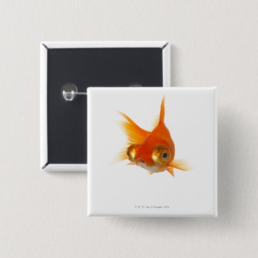 Goldfisch mit großen Augen Button (Vorne & Hinten)