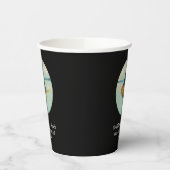 Goldfisch mit Hai-Flosse Konfetti Pappbecher (Links)