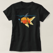Goldfisch mit Haifischflossen-Coole Meerestiere Wo T-Shirt (Design vorne)