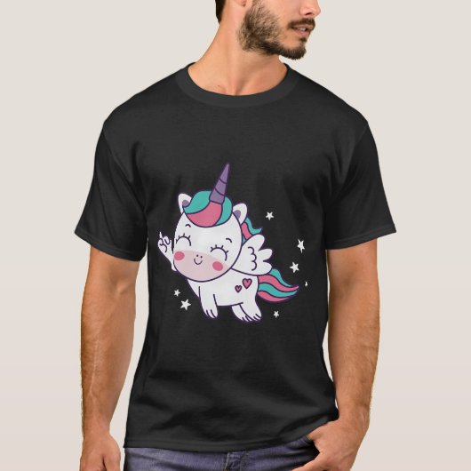 Goldfisch mit Selfie-Stick. T-Shirt (Vorderseite)