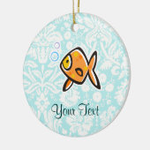 Goldfisch; Niedlich Keramikornament (Links)