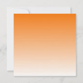 Goldfisch-Orange Bachelorette Einladung (Rückseite)