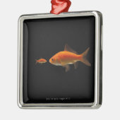 Goldfisch Ornament Aus Metall (Links)