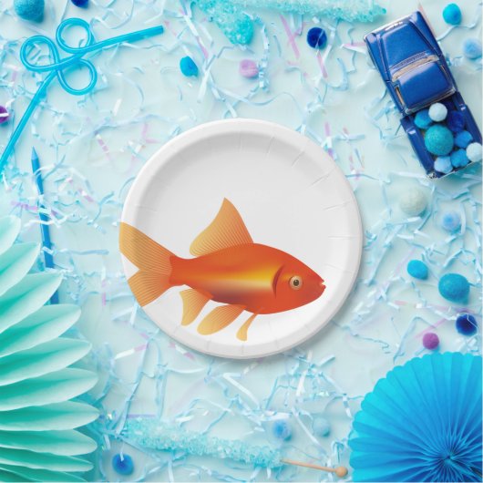 Goldfisch Pappteller (Party)