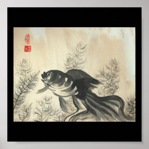 Goldfisch-Plakat-Druck Poster