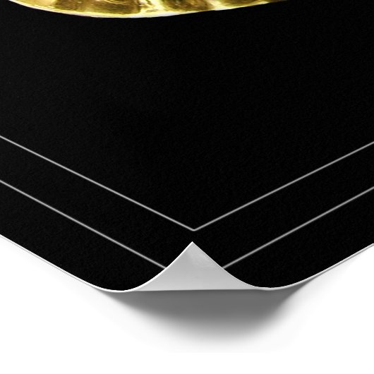 Goldfisch Poster (Ecke)