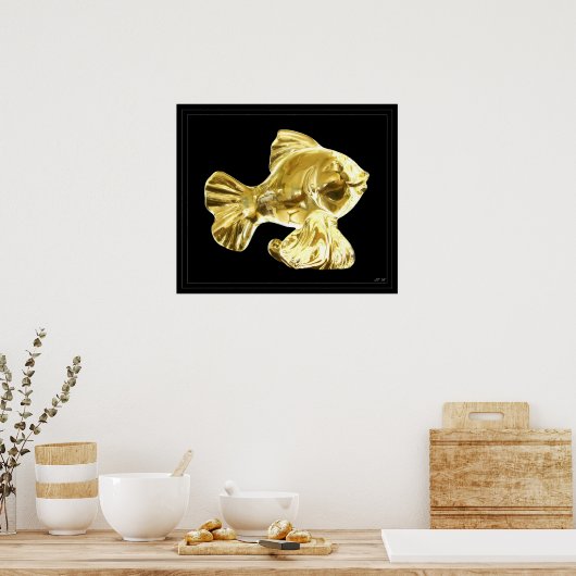 Goldfisch Poster (Küche)