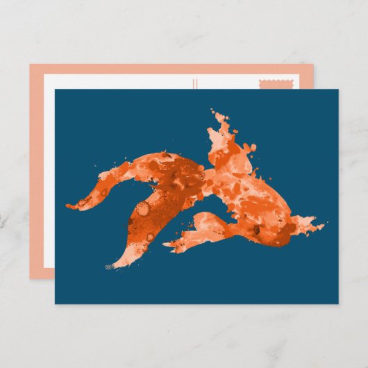 Goldfisch Postkarte (Vorne/Hinten)