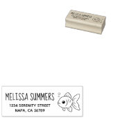 Goldfisch-Rücksendeadresse Gummistempel (Stempel)