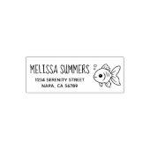 Goldfisch-Rücksendeadresse Permastempel (Design)