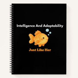 Goldfisch Schwimmen - Intelligenz und Anpassungsfä Notizblock