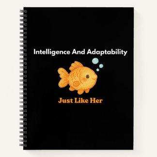 Goldfisch Schwimmen - Intelligenz und Anpassungsfä Notizblock