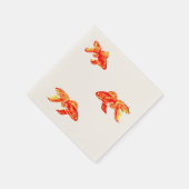 Goldfisch Serviette (Ecke)