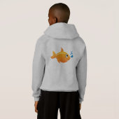 Goldfisch-Shirt Hoodie (Schwarz voll)