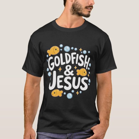 Goldfisch und Jesus T-Shirt (Vorderseite)
