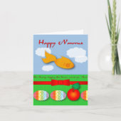 Goldfisch und Rumi Zitat Nowruz Karte (Vorderseite)