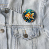 Goldfisch unter Wasser Button (Beispiel)