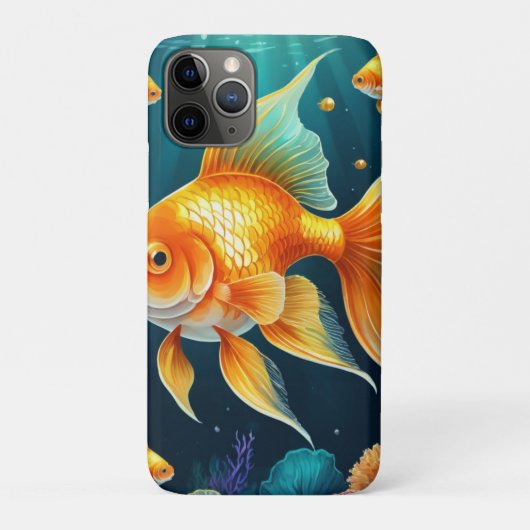 Goldfisch unter Wasser Case-Mate iPhone Hülle (Rückseite)