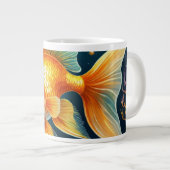 Goldfisch unter Wasser Jumbo-Tasse (Vorderseite Rechts)