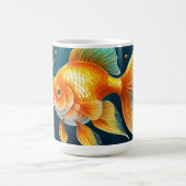 Goldfisch unter Wasser Kaffeetasse (Mittel)