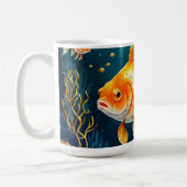Goldfisch unter Wasser Kaffeetasse (Links)