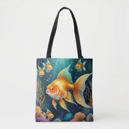 Goldfisch unter Wasser Tasche
