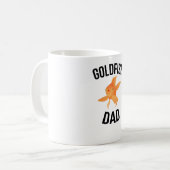 Goldfisch-Vater| Goldfish Pater Aquarist Goldfish Kaffeetasse (Vorderseite Links)