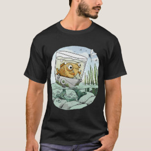 Goldfisch verlässt das Flachwasser T-Shirt