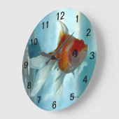 Goldfisch-Wanduhr Große Wanduhr (Winkel)