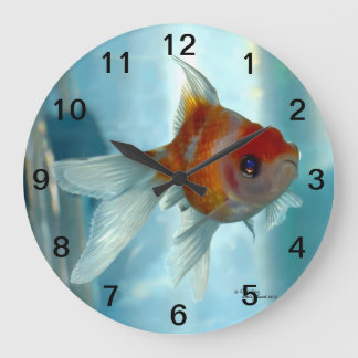 Goldfisch-Wanduhr Große Wanduhr