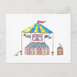 Goldfisch Werfen Postkarte