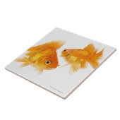 Goldfisch zwei, der sich kreuzt fliese (Seite)