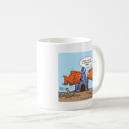 Goldfisch zwei--Freundschaft Kaffeetasse (VorderseiteRechts)