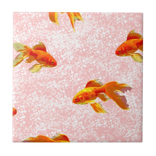 Goldfische Fliese (Vorderseite)