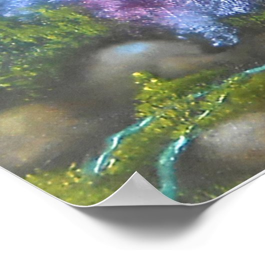 Goldfische malen Feng-Shui-Liebe-Symbole Poster (Ecke)