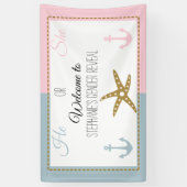 Goldfische mit rosa, blaue Ankergeschlechtsdarstel Banner (Vertikal)