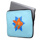 Goldfische mit Sternen Laptopschutzhülle (Vorderseite Links)