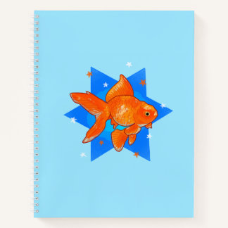 Goldfische mit Sternen Notizblock