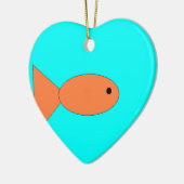 Goldfische schwimmen im Ozean, Kunst von Kindern:) Keramikornament (Links)