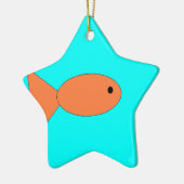 Goldfische schwimmen im Ozean, Kunst von Kindern:) Keramikornament (Links)