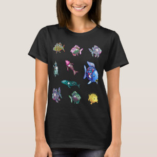 Goldfische schwimmen mit der Sonne T-Shirt