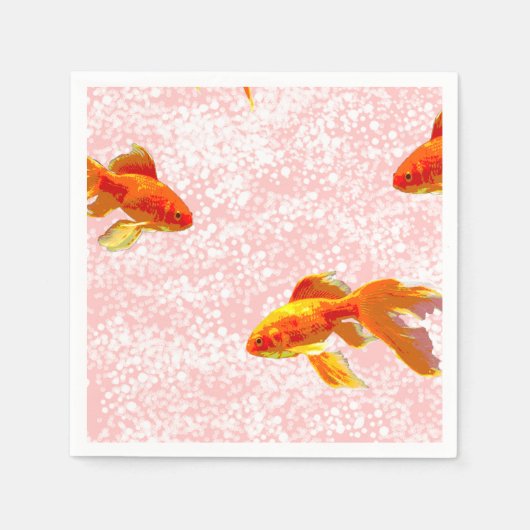 Goldfische Serviette (Vorderseite)