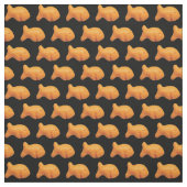 Goldfische Stoffe, schwarzer Hintergrund Stoff (Muster)
