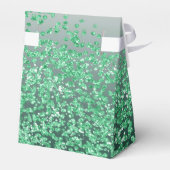 Goldfische und grüne Glitzer Geburtstag Geschenkschachtel (Rückseite)