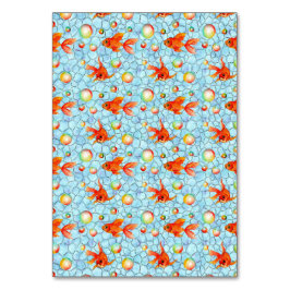 Goldfische und Seifenblasen Tischnummer