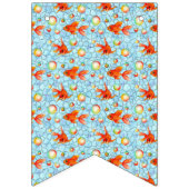 Goldfische und Seifenblasen Wimpelkette (Dritte Fahne)