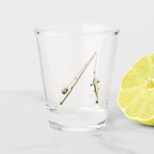 Goldfischer Schnapsglas (Vorderseite)