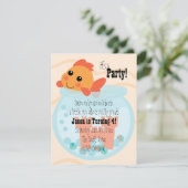 Goldfischerei in einer Schüssel Einladung (Stehend Vorderseite)