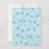 Goldfischerei in einer Schüssel Einladung (Rückseite)